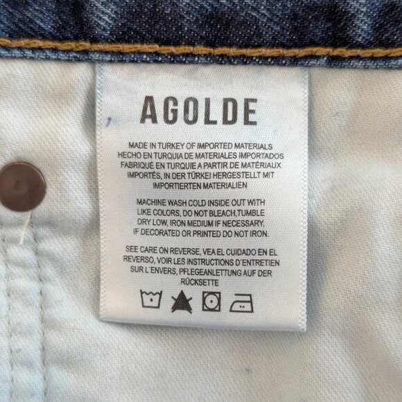 Agolde Fran Low Slung Straight Jeans (34) - Picture 12 of 15